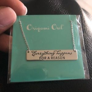 Everything happens for a reason necklace